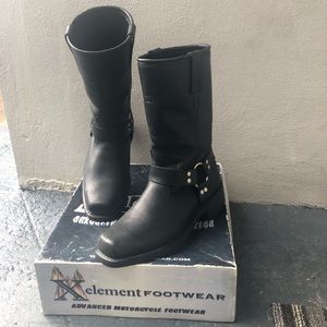 Xelement Motorcycle Harness Boot Black Mens Sz:9.5